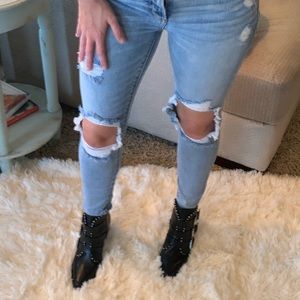 steve madden women's humble studded booties